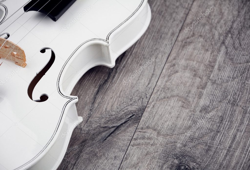 Beautiful white violin