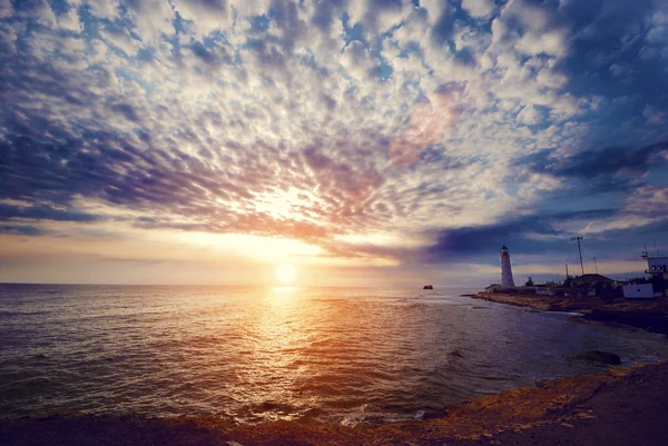 Hermosa vista sobre el faro — Foto de Stock