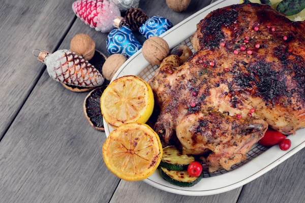 Baked tasty hot chicken — Stock Photo, Image