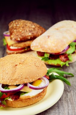 Ev yapımı lezzetli sandviç