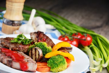 Lezzetli ızgara sığır steakes 