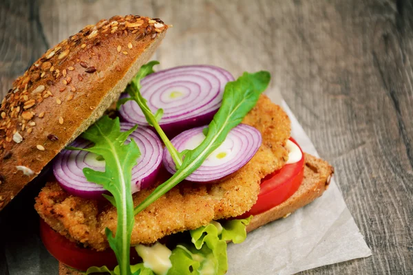 Homemade tasty sandwich — Stock Photo, Image