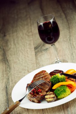 Lezzetli ızgara sığır steakes 