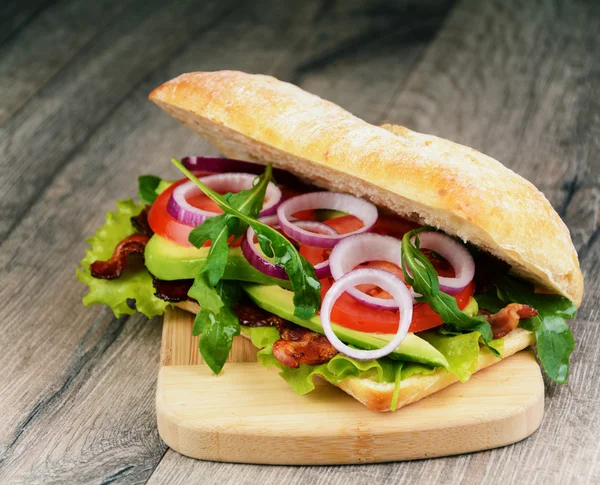 Homemade tasty sandwich — Stock Photo, Image