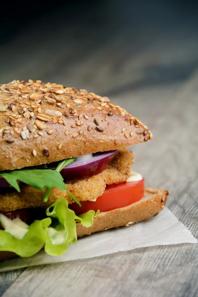 Homemade tasty sandwich — Stock Photo, Image