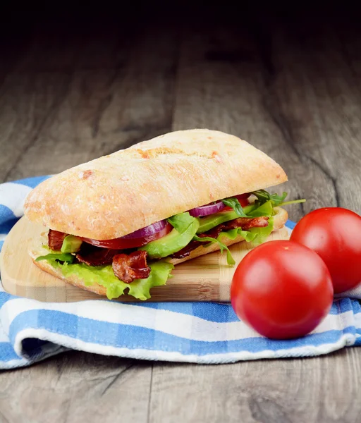 Homemade tasty sandwich — Stock Photo, Image