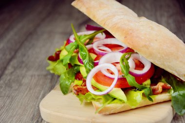 Ev yapımı lezzetli sandviç