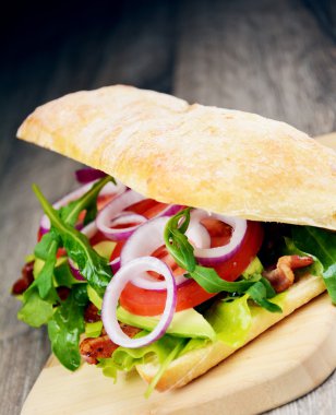 Ev yapımı lezzetli sandviç