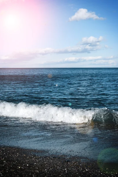 Piękny widok na plażę — Zdjęcie stockowe