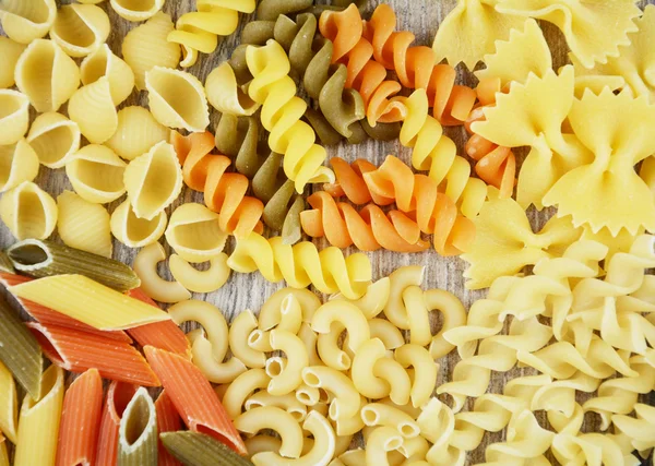 Diferentes tipos de pasta — Foto de Stock