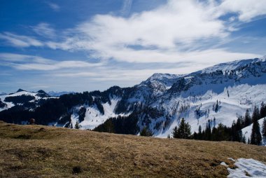 Alp dağlarında manzara 