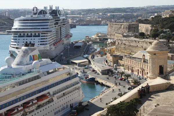 Valletta Limanı. Malta. Ocak 2017