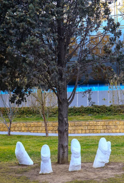 Bakü 'de park et. Azerbaycan 2020