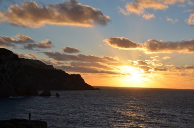 günbatımı Sardinya, İtalya