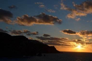 günbatımı Sardinya, İtalya
