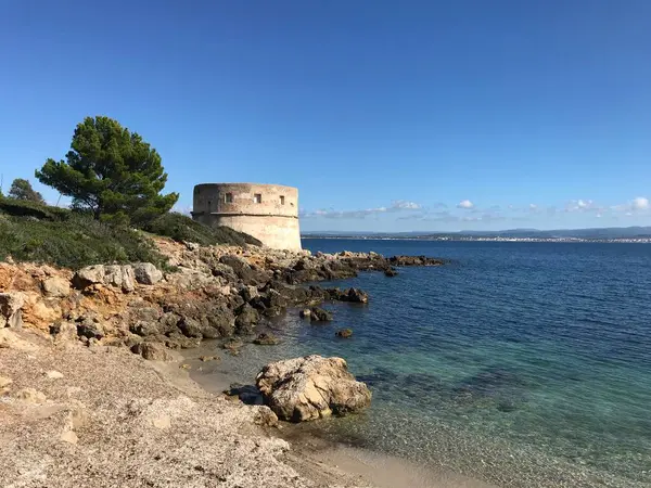 图雷德尔拉齐托 奥尔盖罗 撒丁岛 意大利的海岸景观 — 图库照片