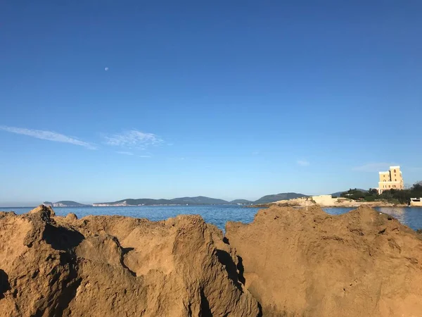 Küstenblick Alghero Sardinien Italien — Stockfoto