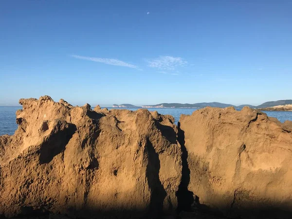 Küstenblick Alghero Sardinien Italien — Stockfoto