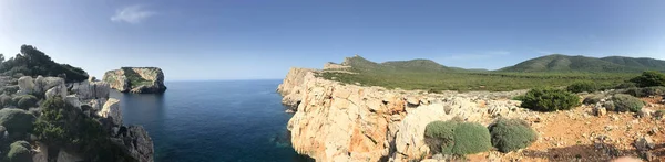 Klippen Bei Cala Barca Alghero Sardinien Italien — Stockfoto