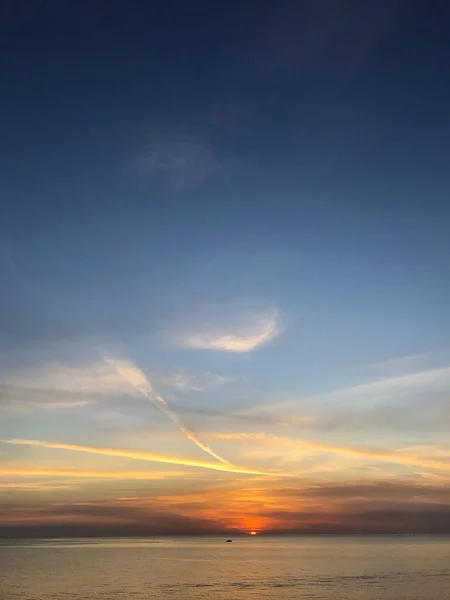 Sonnenuntergang Alghero Sardinien Italien — Stockfoto
