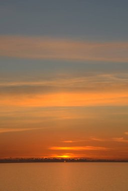Sardunya 'da Akdeniz gün batımı, İtalya