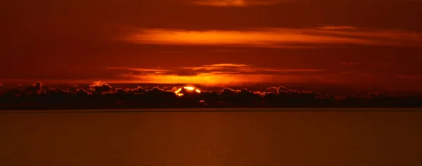 Coucher Soleil Méditerranéen Sardinia Italie — Photo