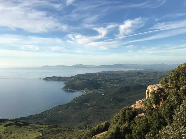 Küstenblick Alghero Sardinien Italien — Stockfoto