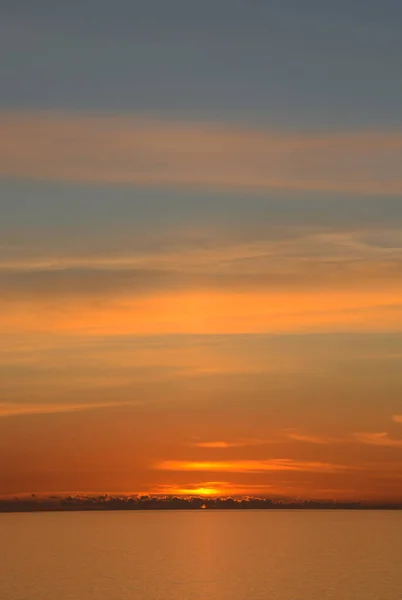 Coucher Soleil Méditerranéen Sardinia Italie — Photo