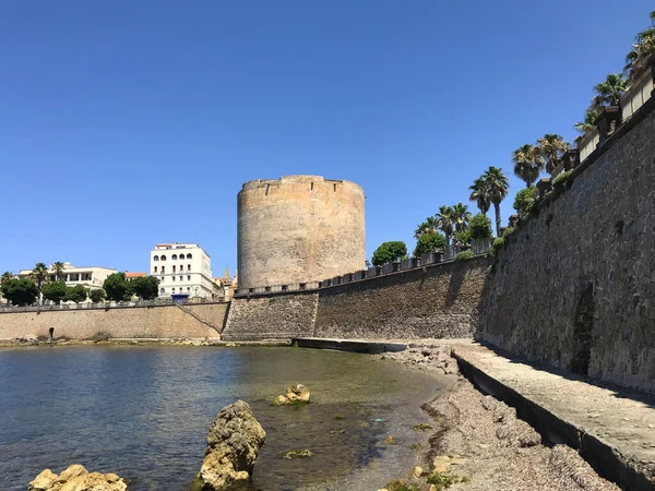 奥尔盖罗 撒丁岛 意大利的海滨堡垒 — 图库照片