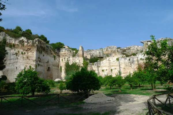 Neapolis Arkeoloji Sitesi Siracusa Sicilya Talya — Stok fotoğraf
