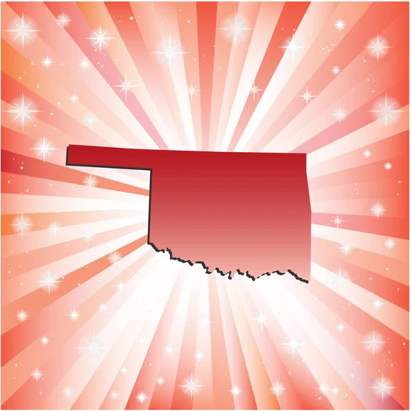 Красная Оклахома . — стоковый вектор