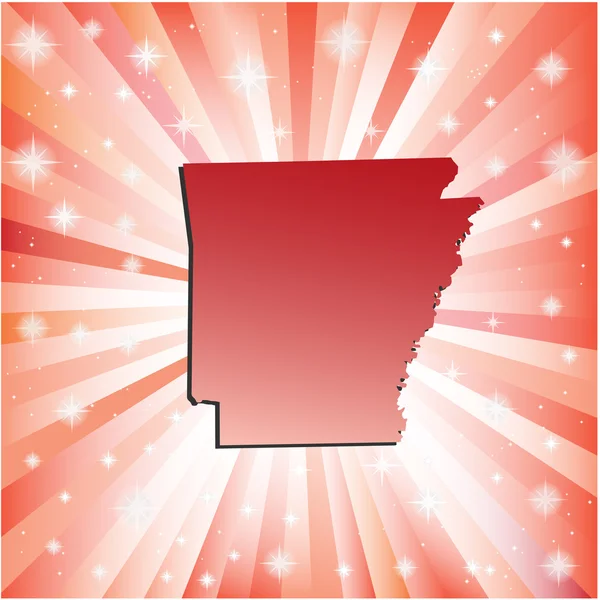 Arkansas rouge . — Image vectorielle