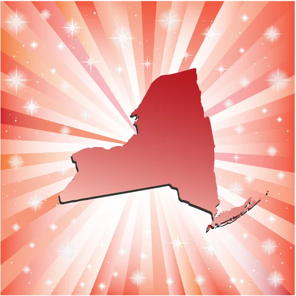 Red New York. — Stock Vector