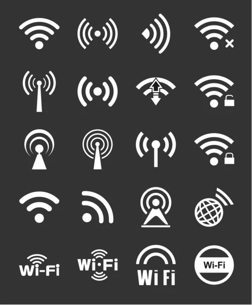 20 の wifi アイコンを設定 ロイヤリティフリーのストックイラスト