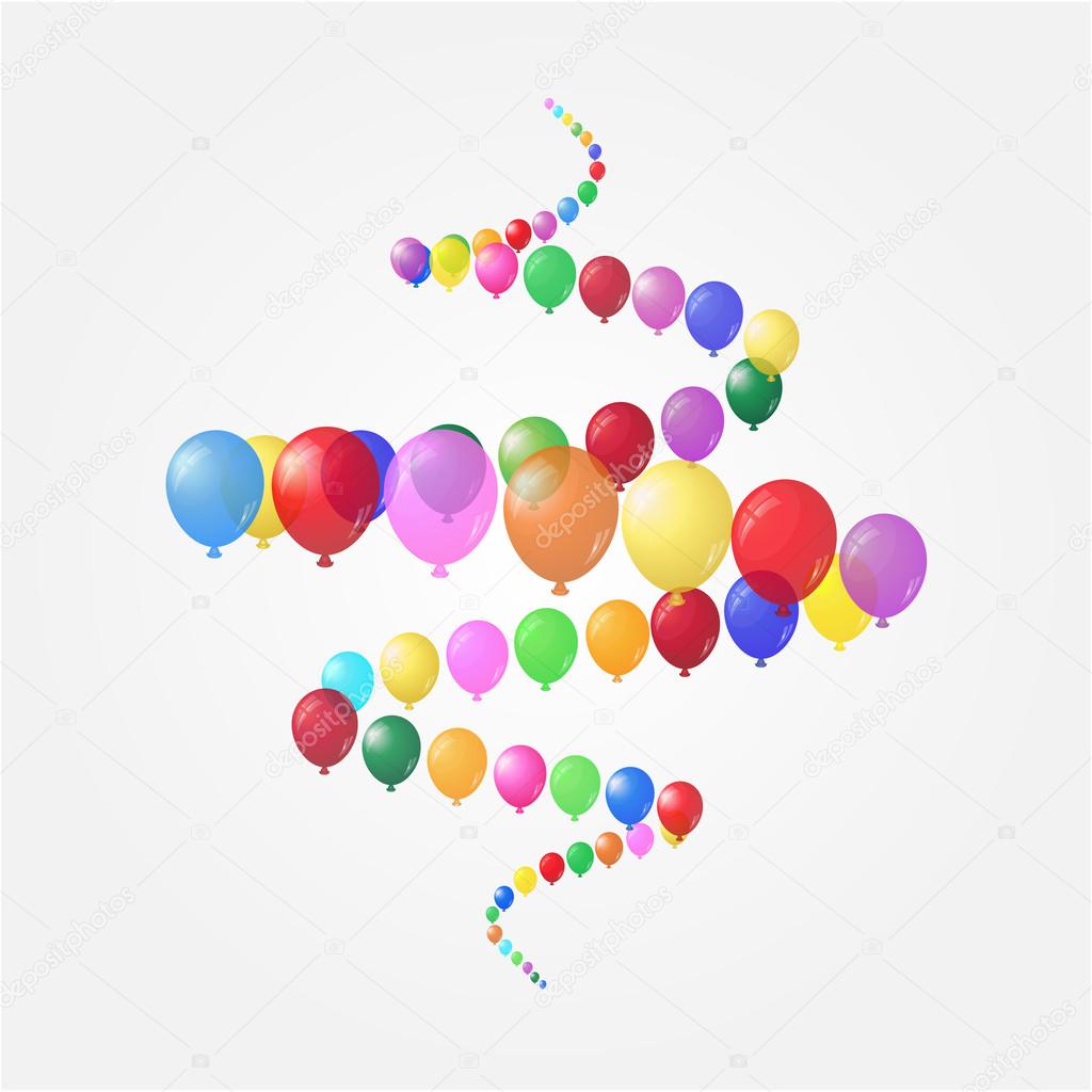 Background of balloons.