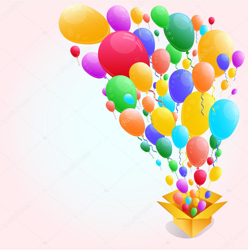 Colorful Balloon Abstract background.