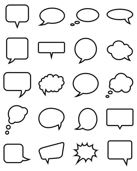 Speech bubble collection — Stock Vector