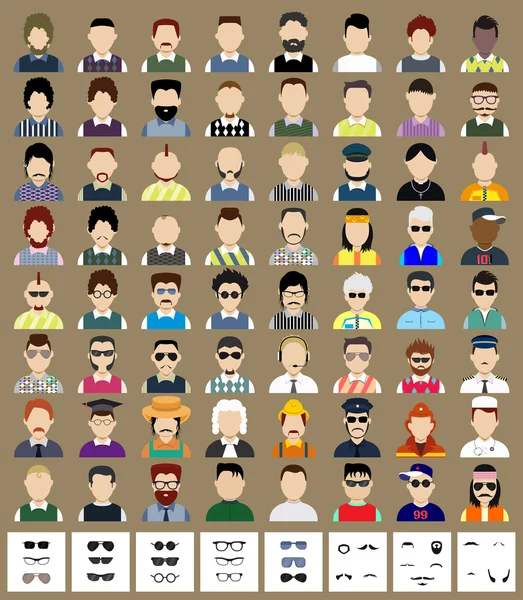 Ensemble d'avatars — Image vectorielle