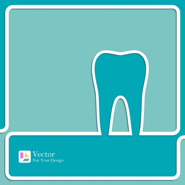 Simbolo per clinica dentale . — Vettoriale Stock