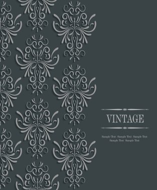 Çiçek Damask desenli: davetiyeli