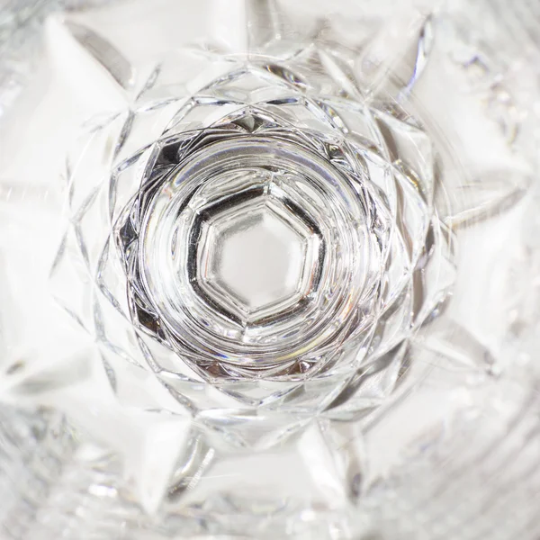 Vidro de cristal transparente — Fotografia de Stock