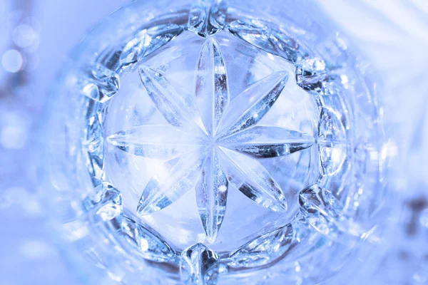 Vidro de cristal transparente — Fotografia de Stock