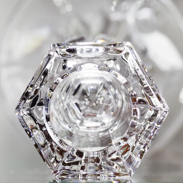 Klares Kristallglas — Stockfoto
