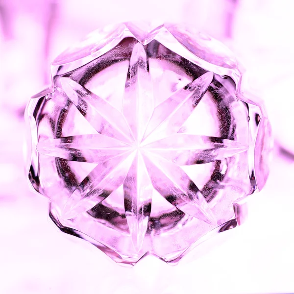 Klares Kristallglas — Stockfoto