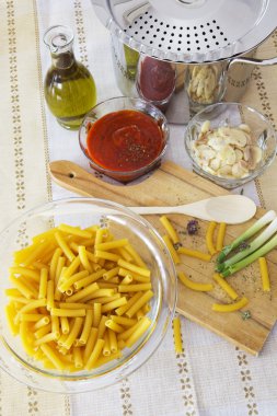 İtalyan malzemeler.