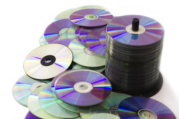 Cd 和 dvd — 图库照片