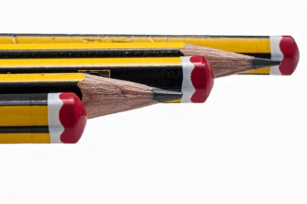 Ołówki izolowane na białym tle — Zdjęcie stockowe