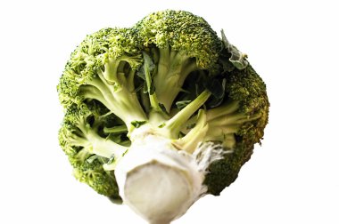 Brokoli beyaz arkaplanda izole edildi