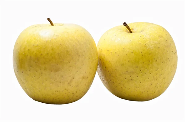Яблоки изолированы на белом — стоковое фото