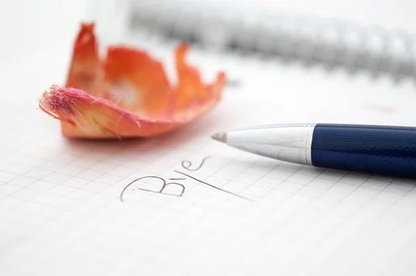 Pluma sobre fondo blanco — Foto de Stock